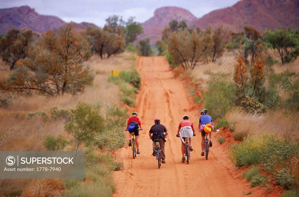 biking road outback australia