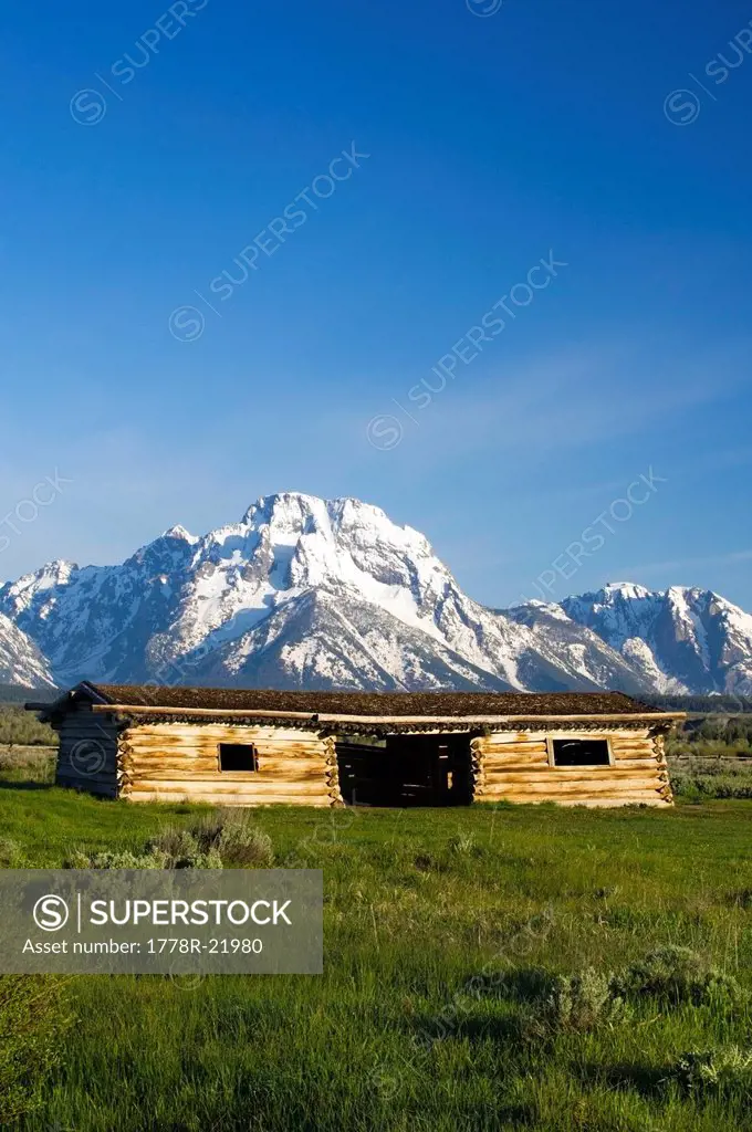 Cunningham Cabin Historic Site in Grand Teton National Park, Wyoming.