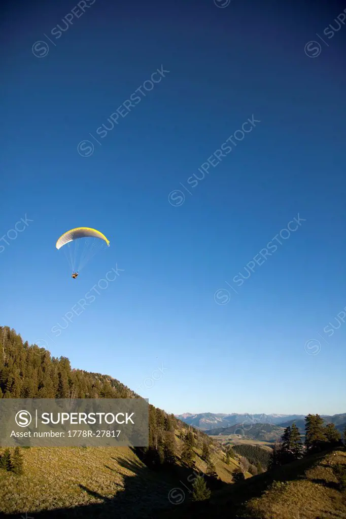 Paragliding in Jackson, WY.