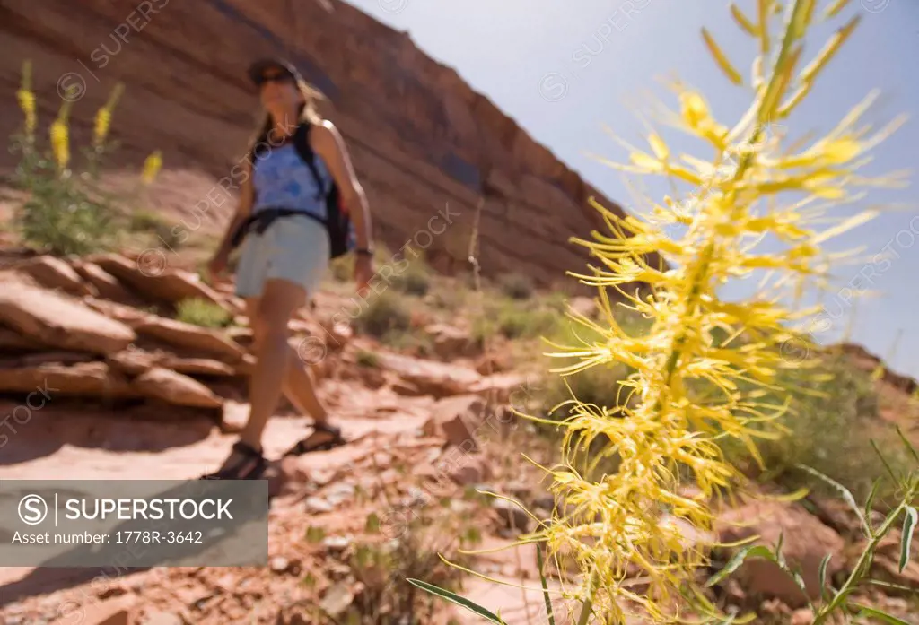 Hiking near Moab Utah.