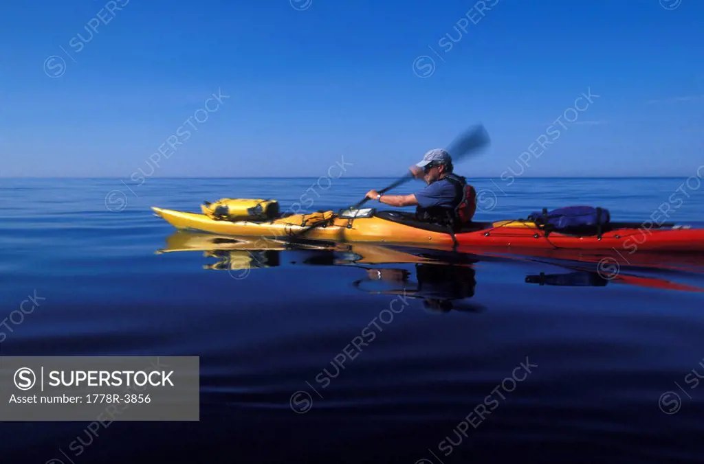 Sea kayaking in Croatia.