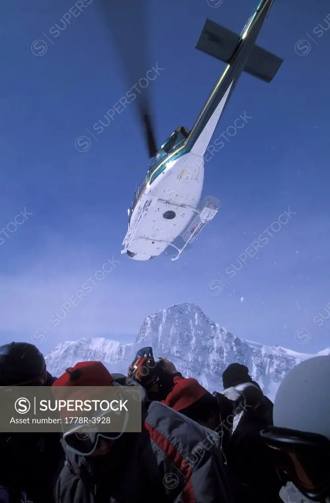 Helicopter Skiing in Canada.