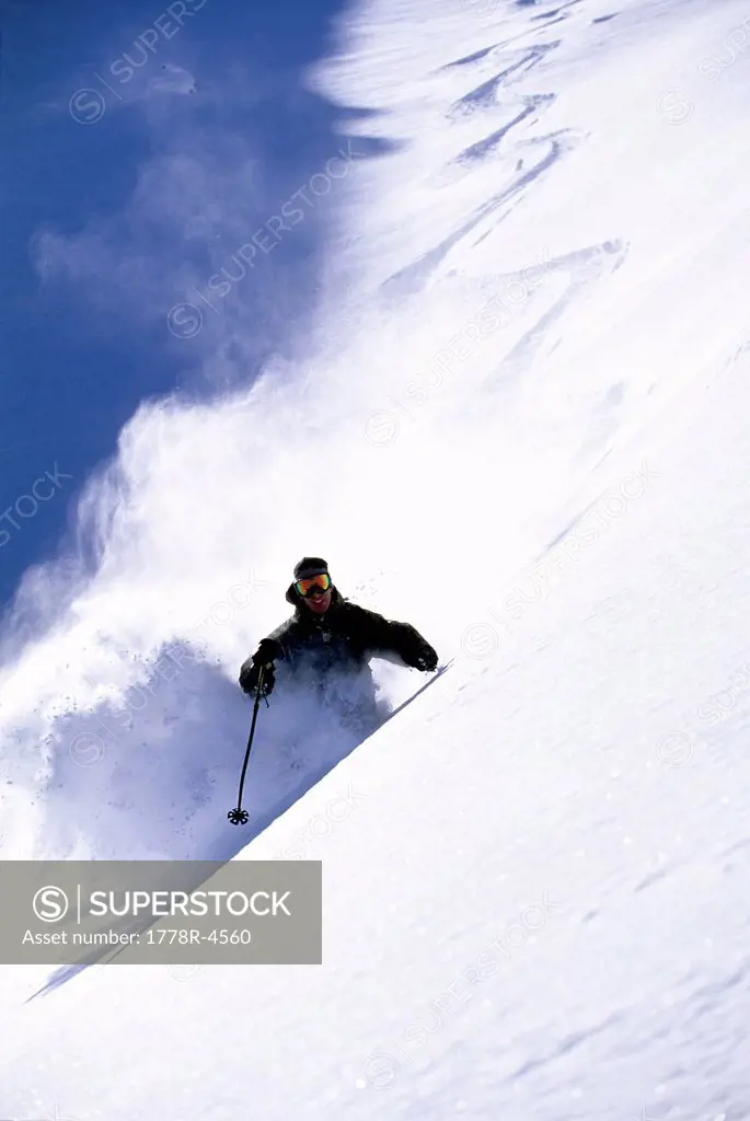 Man skiing in Colorado.