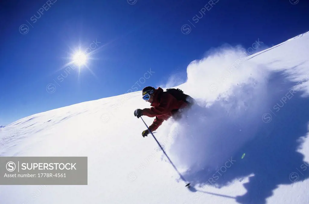 Man skiing in Colorado.