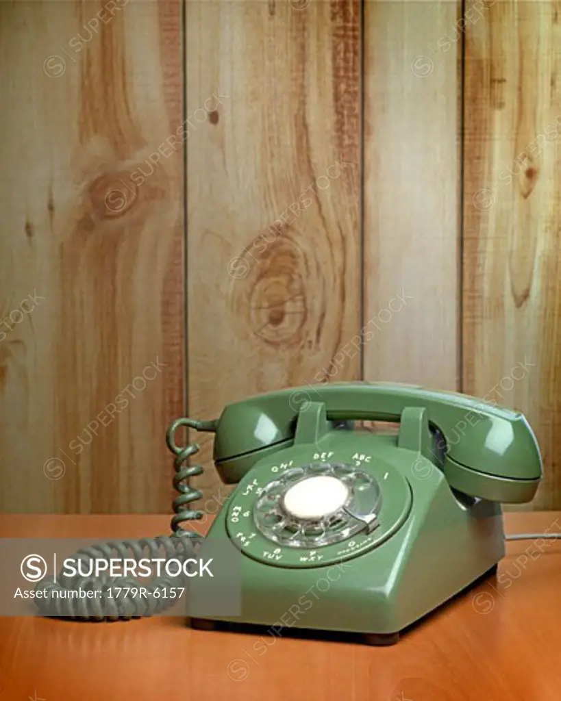 Close-up of old-fashioned telephone