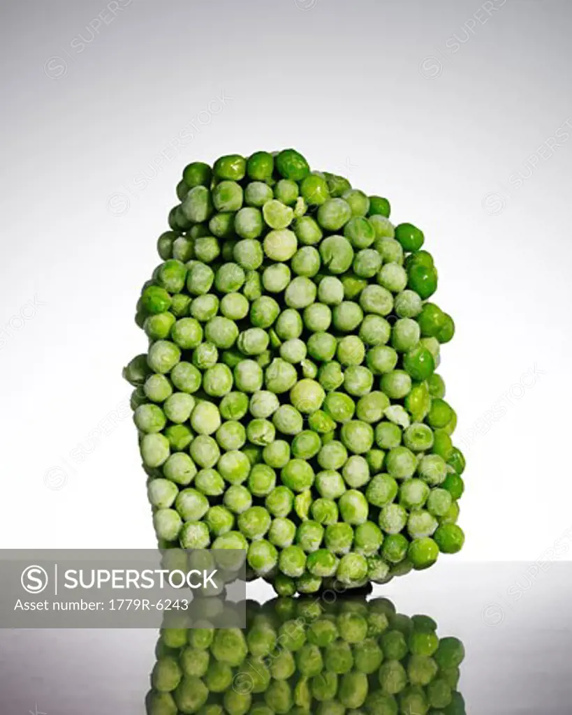Block of frozen peas