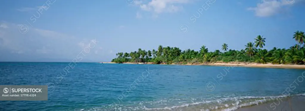 Panoramic view of tropical beach
