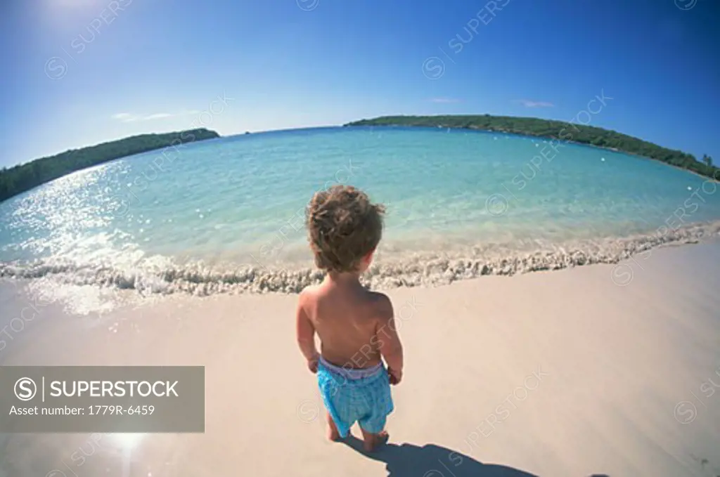 Toddler at beach