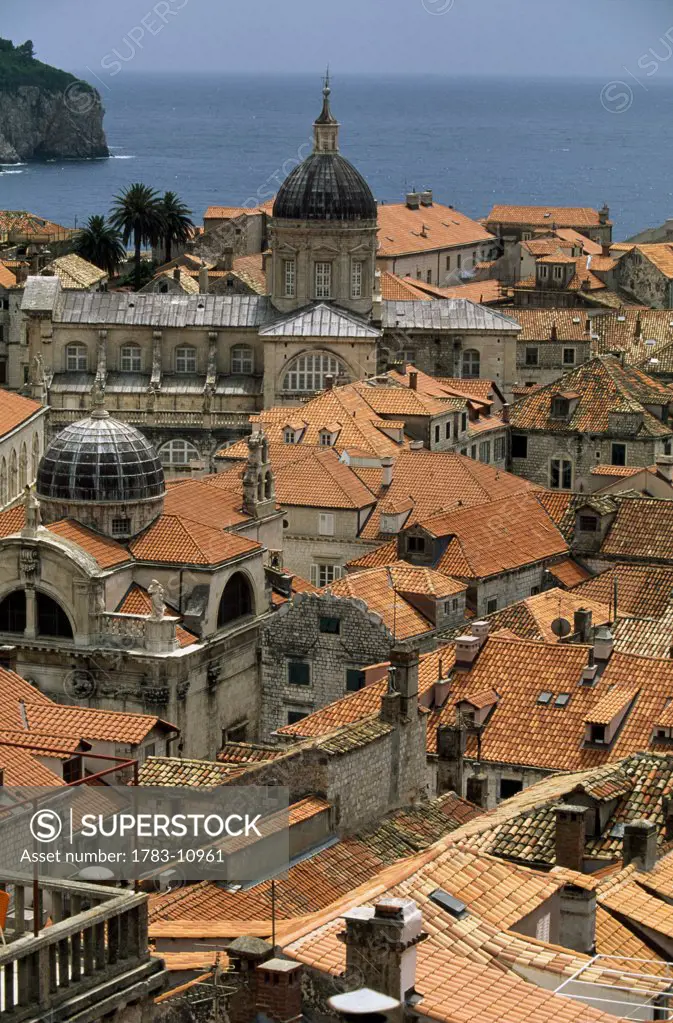 Taller Cathedral and St. Blaise Church, Dubrovnik, Croatia.