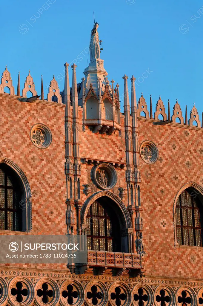 Venice, Italy. Detail Of The Doge's Palace. Doug Mckinlay/Axiom