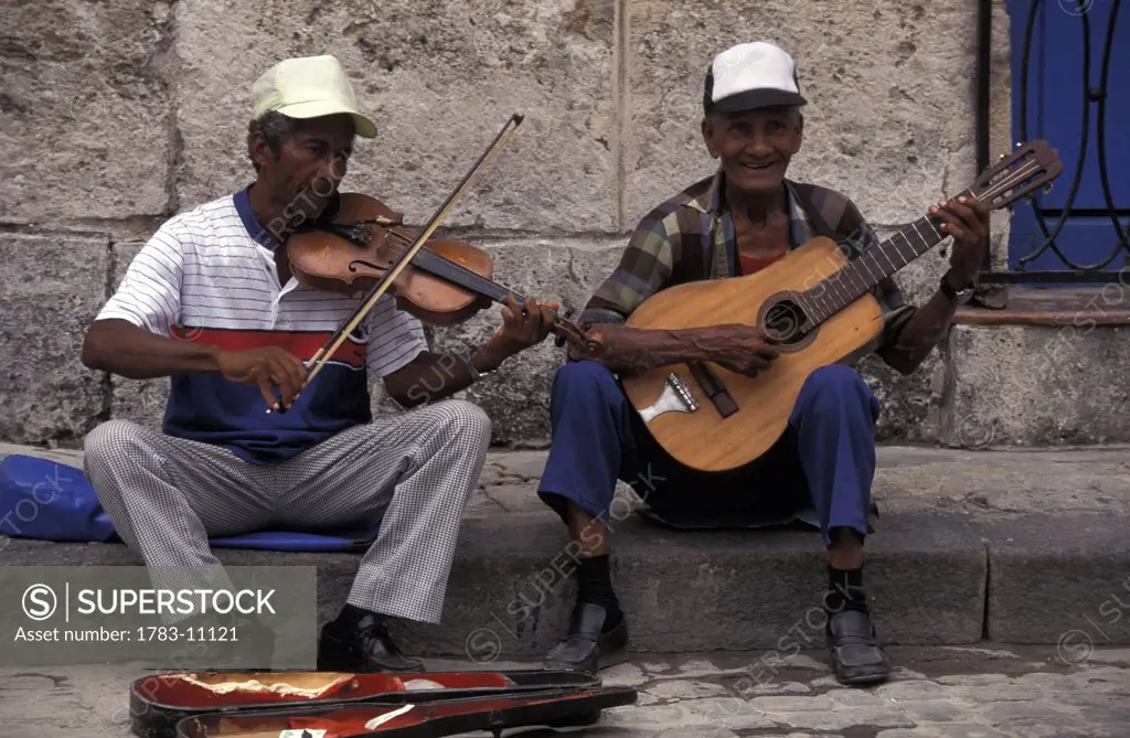Musicians, Plaza de la Cateo, Havana, Cuba.