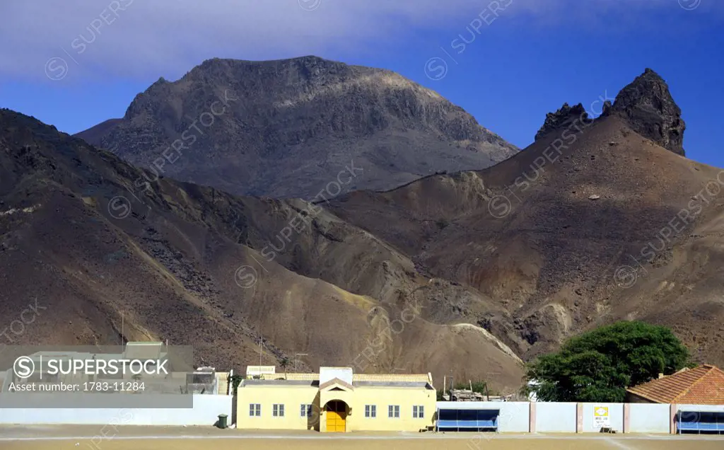 Mountain landscape, Sao Nicolau Island, Cape Verde Islands, Republic of Cape Verde.