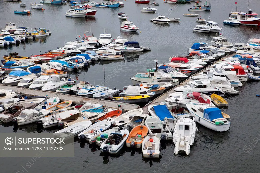 Ilulissat Harbour. Boats Are The Most Practical Form Of Transprt During The Summer Months. Greenland.