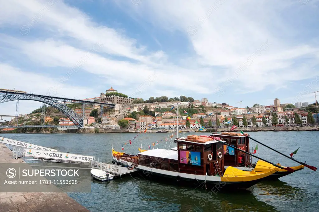 Boats In Rio Douro, Porto, Portugal