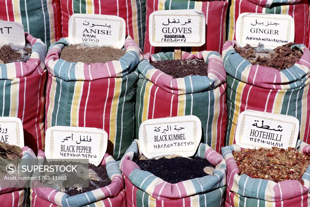 Spices for sale, Cairo, Egypt