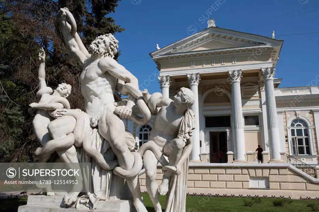 Archaeology Museum with reproduction of Death of Laocoon sculpture; Odessa, Ukraine
