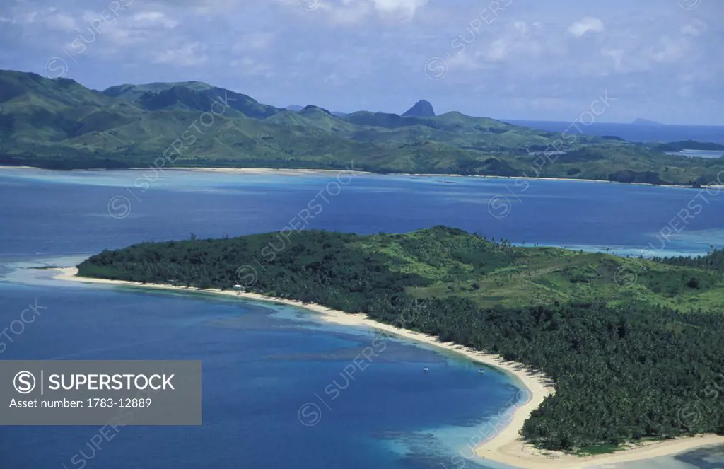 Aerial view of Yasawas, Aerial View, Fiji