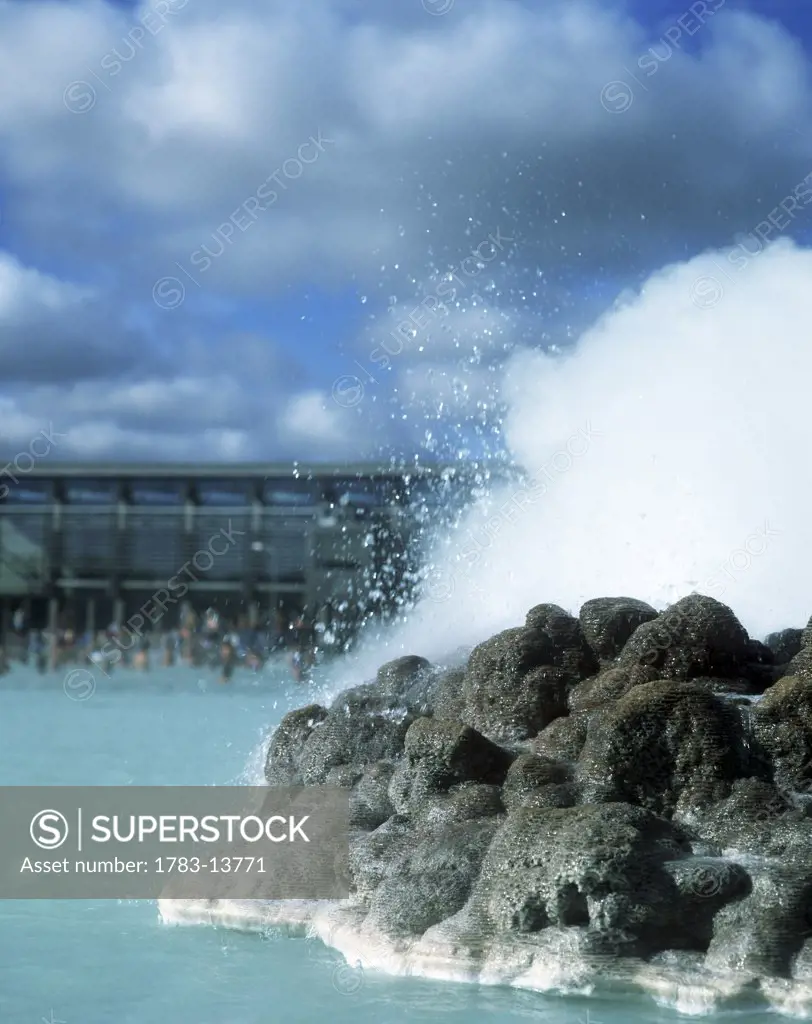Geothermal spa, Blue Lagoon, Reykjavik, Iceland.