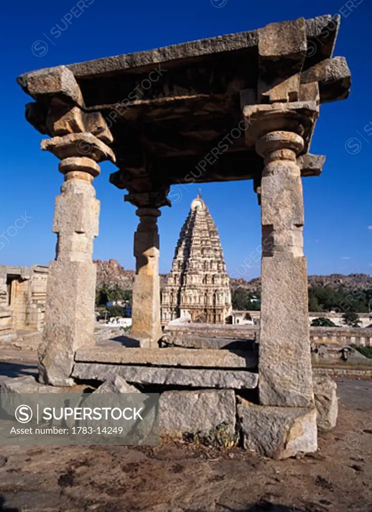 Virupaksha Temple, Hampi / Vijayangara, Karnataka, India.