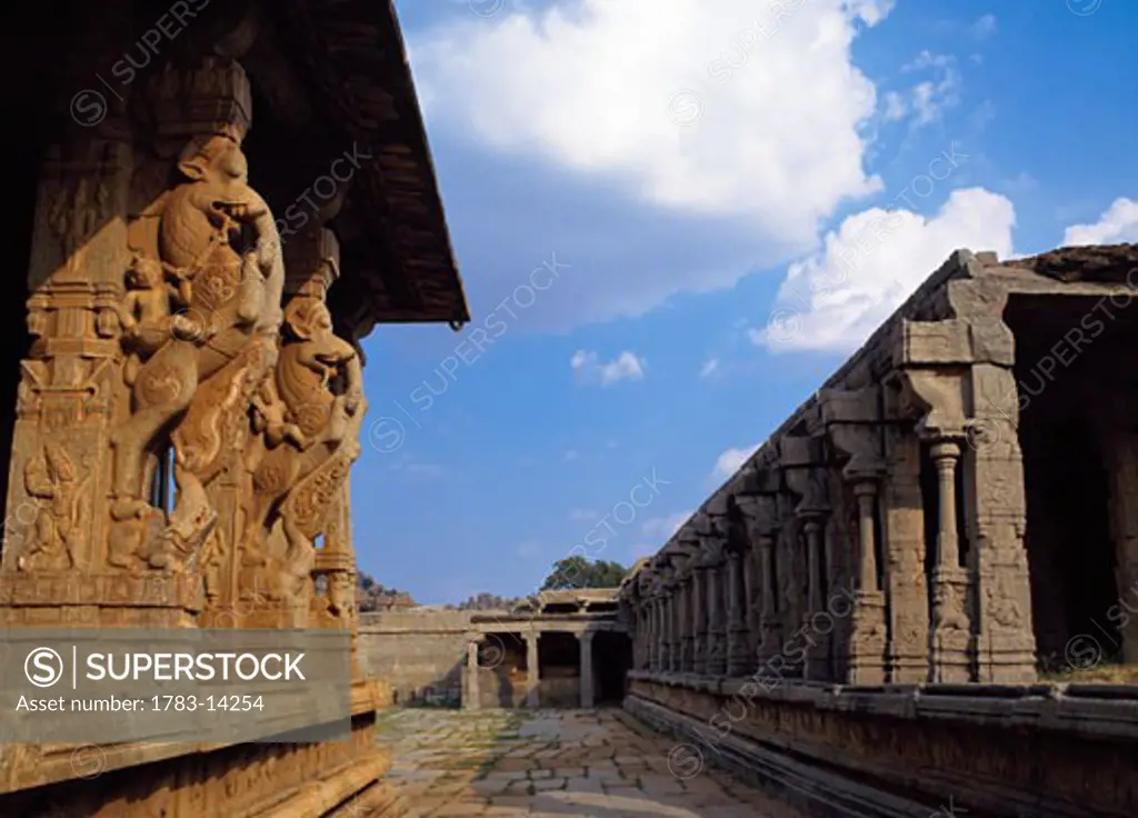Vittala temple of the historic Vijayanagara empire., Vijayanagara, Hampi, Karnataka, India.