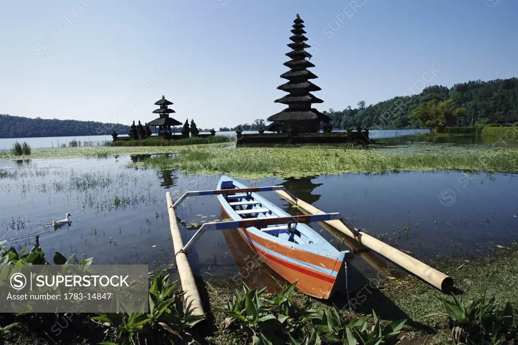 Pura Ulun Danu Hindu Temple on Lake Bratan, Bedugul,  Bali, Indonesia