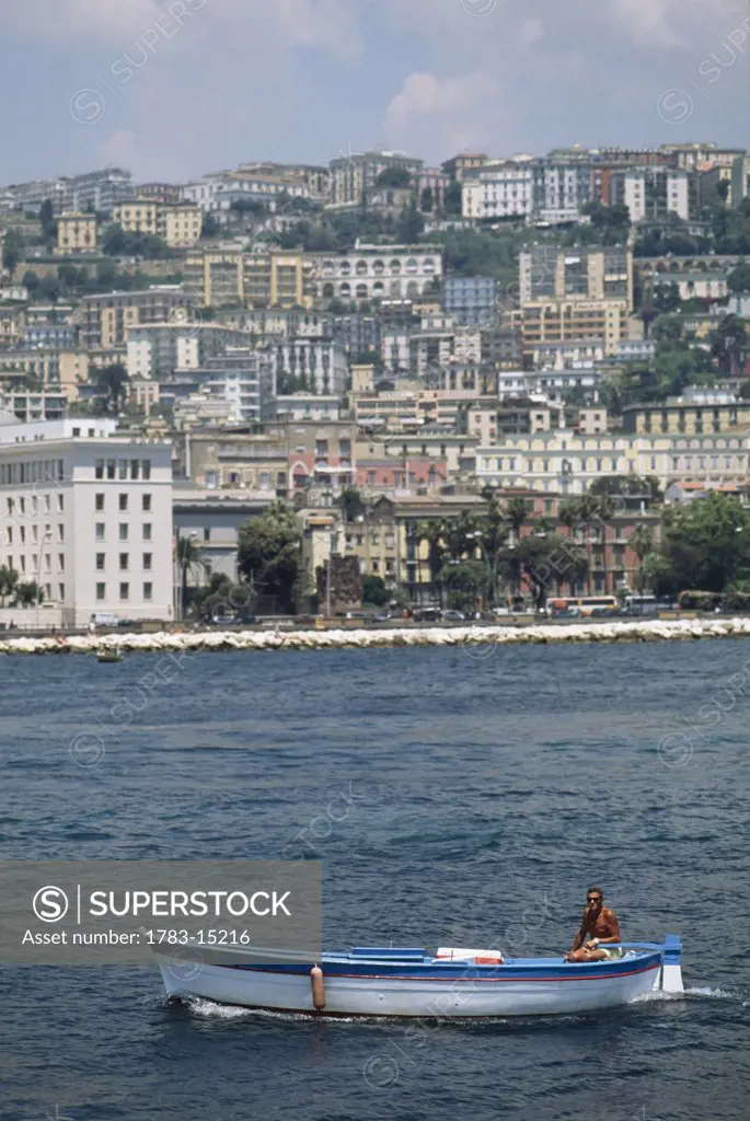 Mergellina harbor, Naples, Italy.