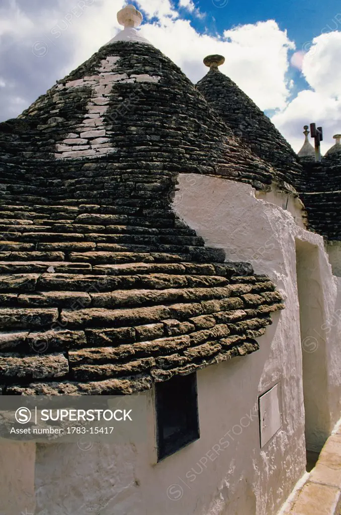 Truilli architecture, Alberobello, Puglia, Italy