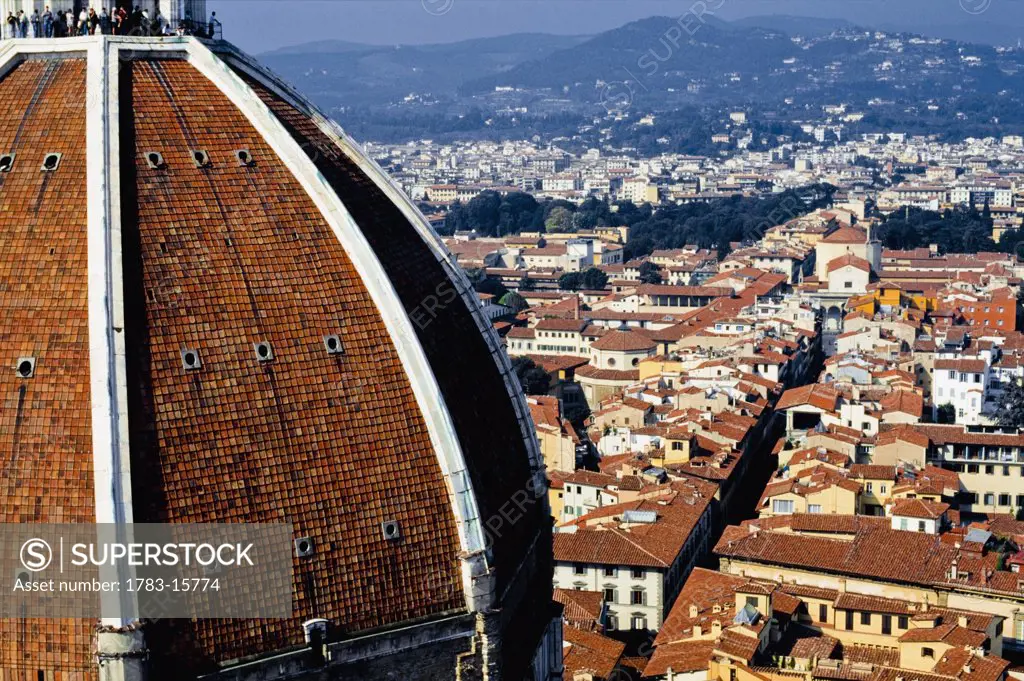 Detail of Brunelleschi's Dome, Florence, Italy