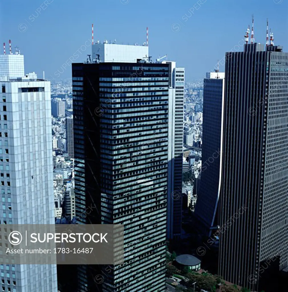 Shinjuku skyscrapers from Tokyo Metropolitan Government Buildings, Tokyo, Japan