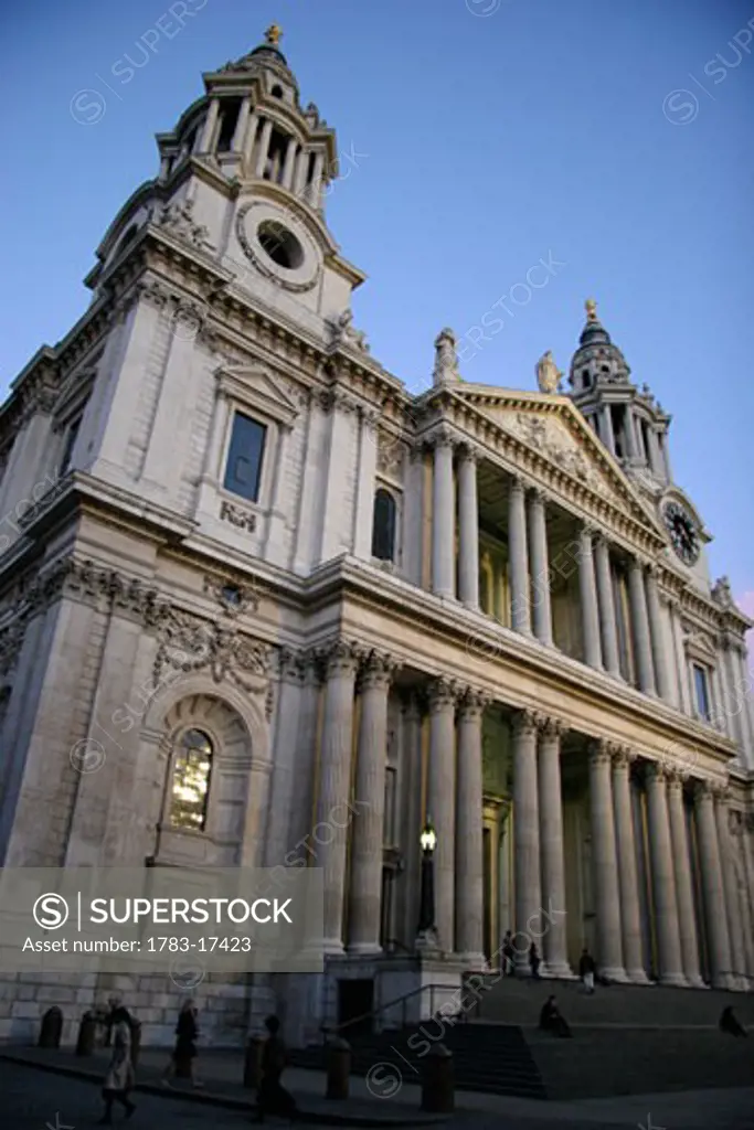 St Paul's Cathedral, Low Angle View, London, England