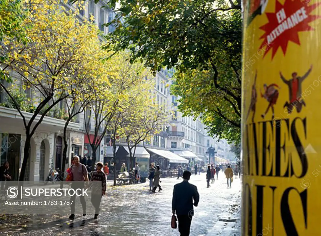 Shopping street, Paris, France