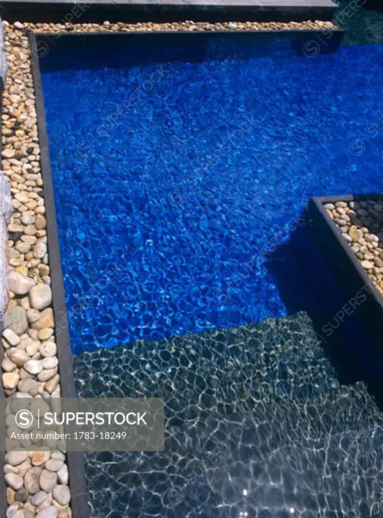 Angular swimming pool, Close Up, Mauritius
