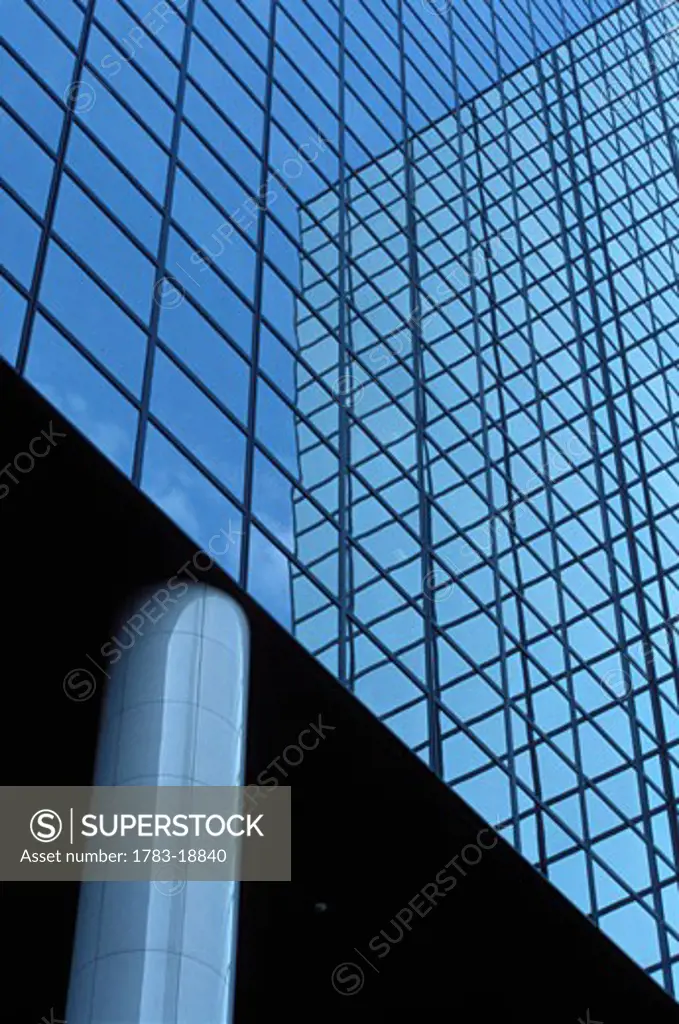 Modern glass building, close up, Rotterdam, Netherlands