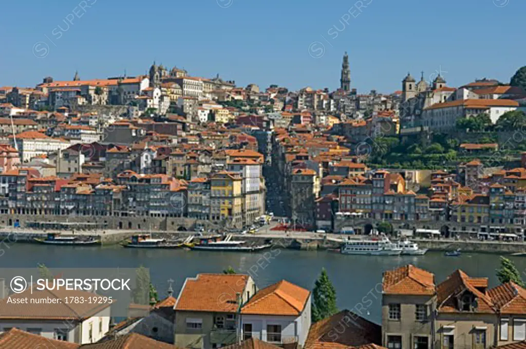 Oporto viewed from Vila de Gaia, Portugal