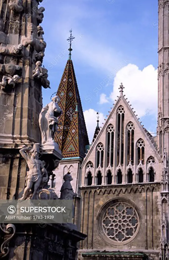 The neo-Gothic Matyas Church in the Varhegy district of Budapest, Hungary, Europe 