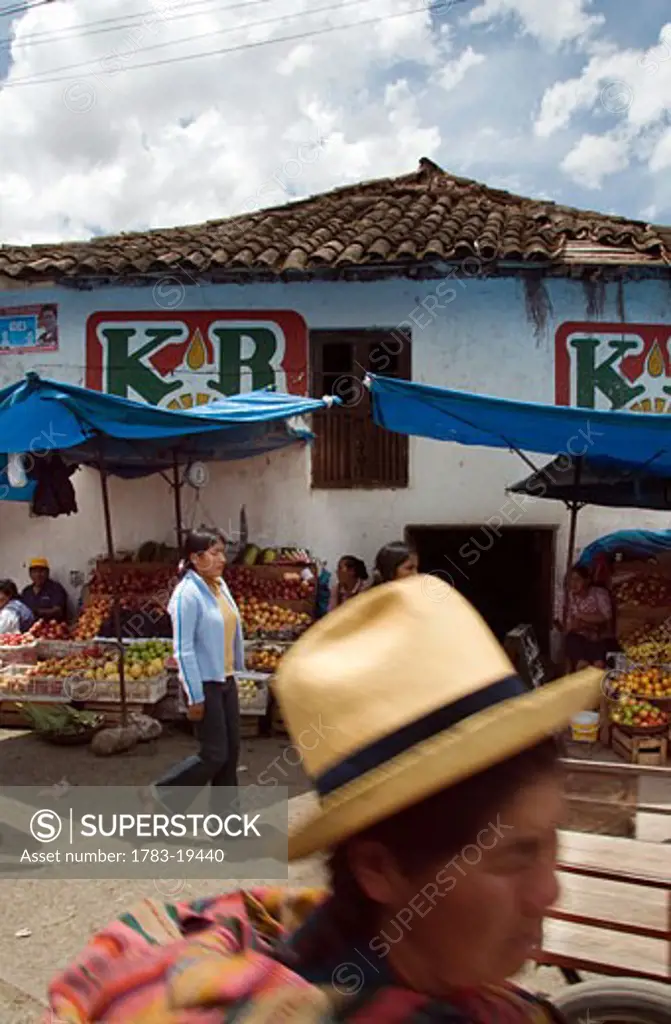 Food market, Urubamba, Sacred Valley, Peru.