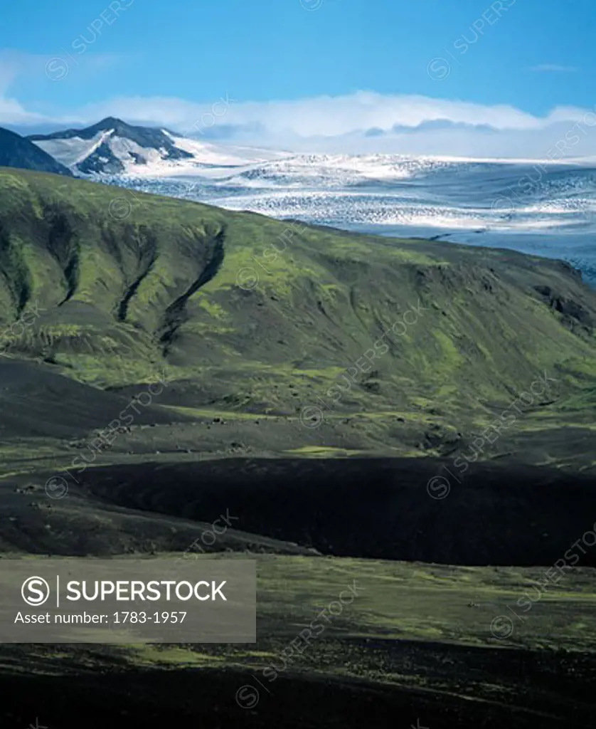 Emstrur scenery and glacier, Iceland