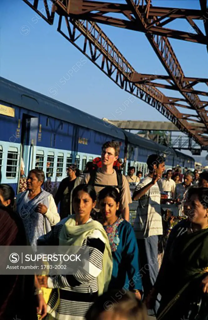 Jaipur railway station, Jaipur, Rajasthan, India.  