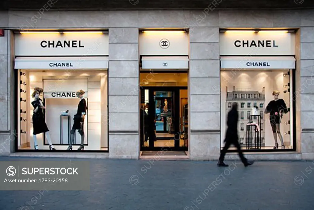 Chanel store, Eixample, Barcelona, Spain.