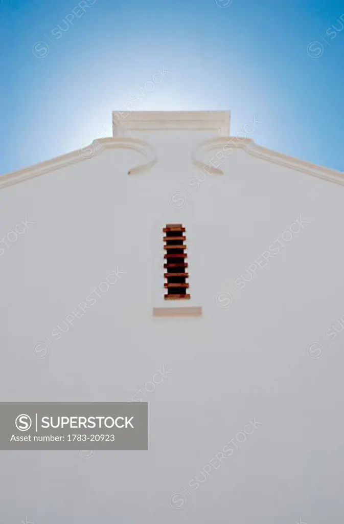 Church detail, Franschhoek wine valley, South Africa.