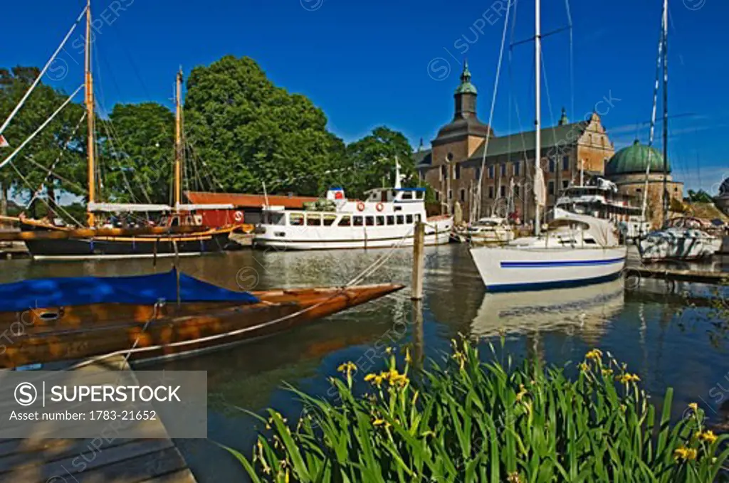 The small town of Vadstena. , Ostergotland, Sweden.