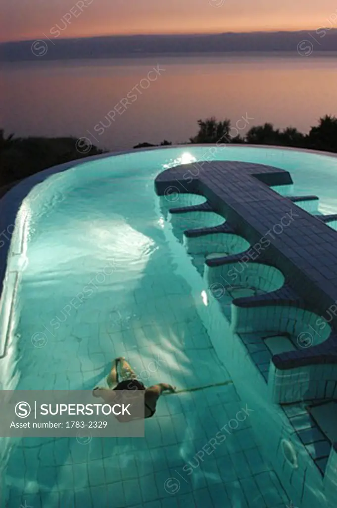 Hydro Therapy Pool, Dead Sea Spa. The Dead Sea, Jordan.                          