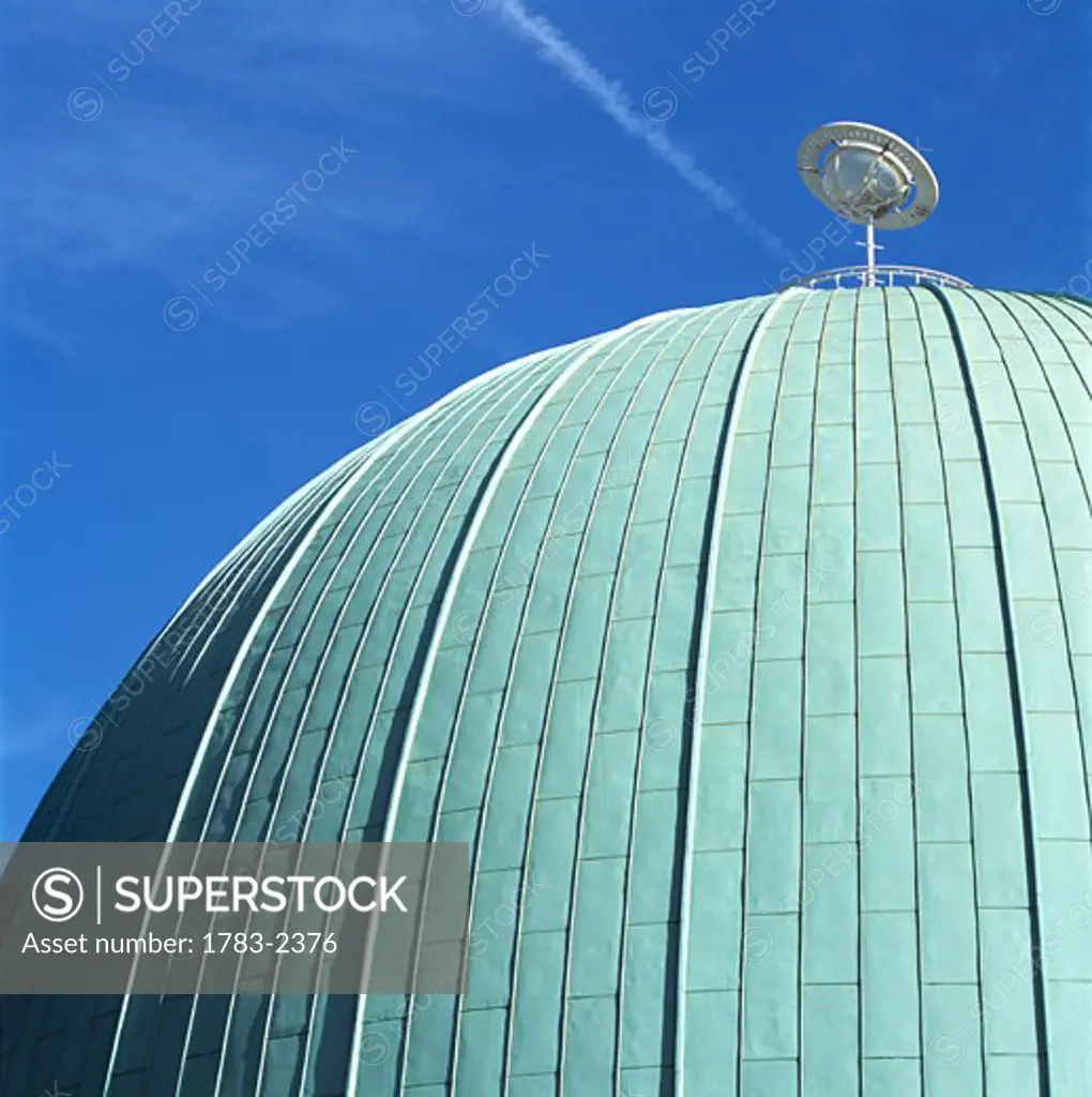 Bronze roof of London Planetarium, Marylebone Road - London, UK