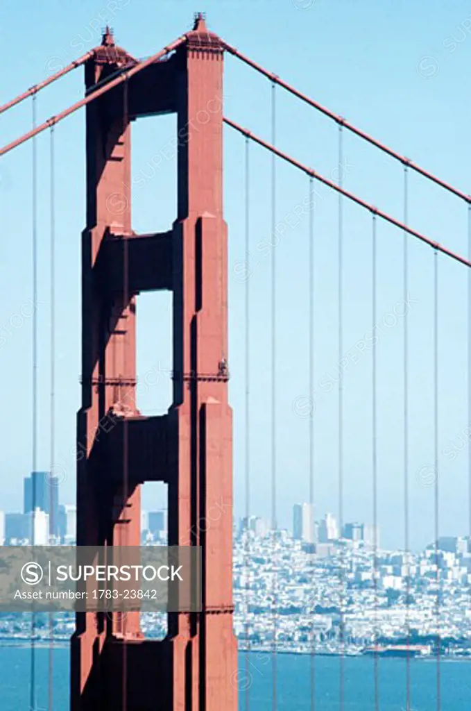Golden Gate Bridge, San Francisco, Close Up, California, USA