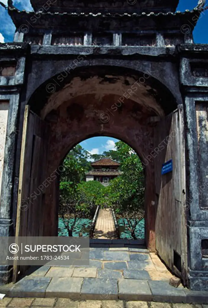 Gate of Tomb of Minh Mang, Hue, Vietnam.