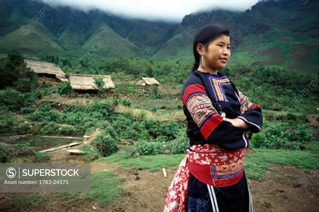 Hmong minority women , Sa Pa, North Vietnam.