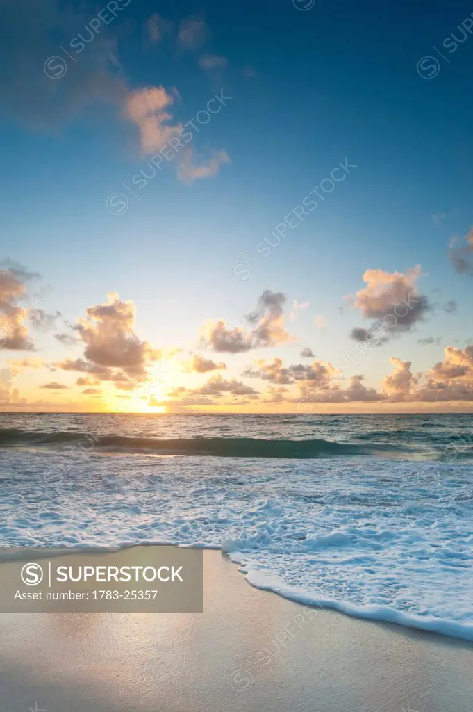 Dawn at Long Beach, on the South_East coast of Barbados.