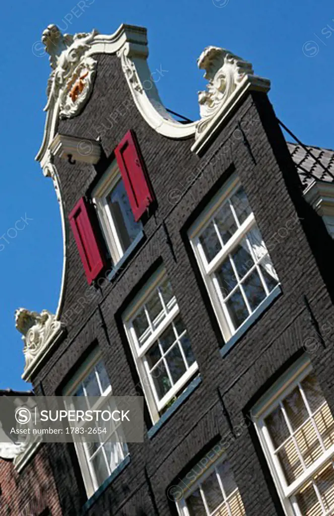 Gabled canal house, Amsterdam, Holland, The Netherlands, Europe