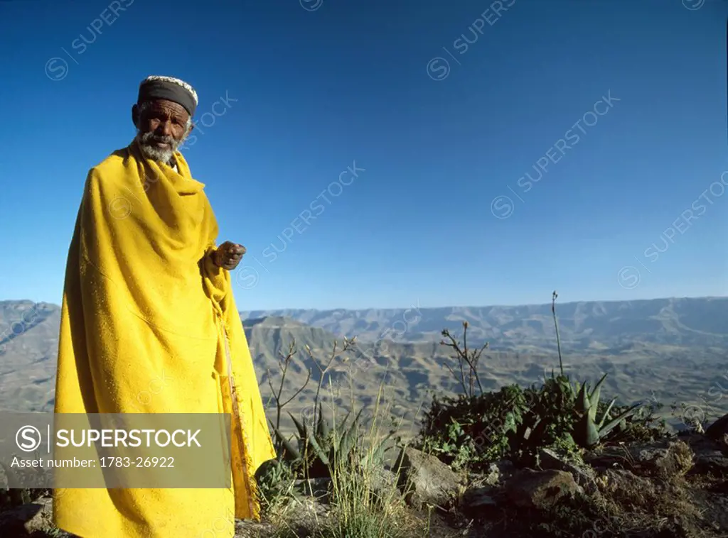 Portrait of senior tribesman, Ethiopia