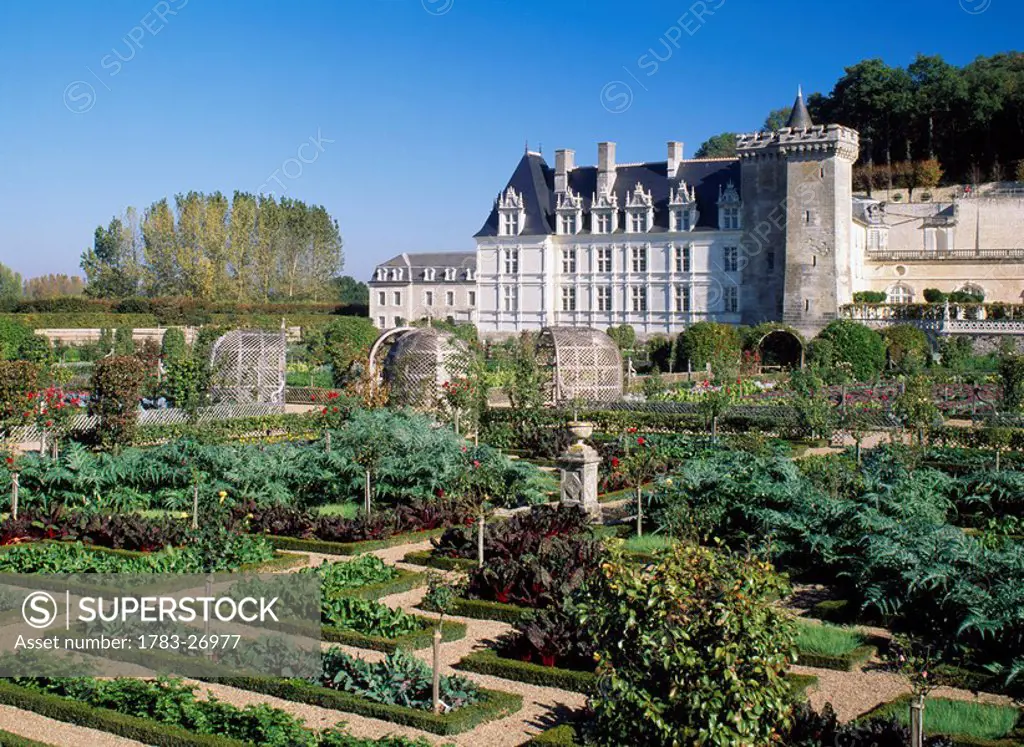 Chateau de Villandry, Touraine Centre, France